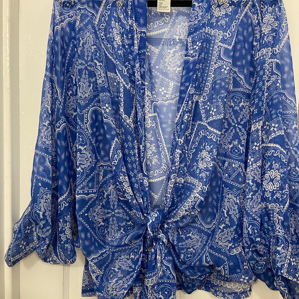 Free People Golden Hour Tie Front Kimono